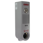 Gray Door Propped Alarm, Surface Mount, 100DB, 9VDC Battery Operated, 1 Second to 4 Minute Door Open Times, Requires Mortise Cylinder