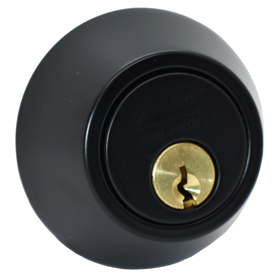 Deadbolt - Double Cylinder, Adjustable Backset, Schlage C Keyway, Grade 2, 693/SPBLK Black Suede Powder Coat