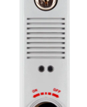 Gray Surface Exit Alarm, Door or Wall Mount, 100DB, 9VDC Battery Operated, Requires Mortise Cylinder