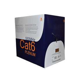 Cat6-550 MHz, 4 Twisted Pairs, 23 AWG, Un-Shielded, Riser Jacket, Black 1000ft Box