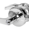 KIT - Grade 2, Office Saturn Lever, Key in Lever, S145 Keyway (0-Bitted Brushed Chrome Cylinder 626), 2-3/8in Backset, ANSI Strike, 625/US26 Bright Chrome