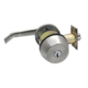 Gate Lock Single Cylinder X Lever, Marks C Keyway, 6 Pin, 2-3/8in Backset, 630/US32D Stainless Steel