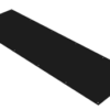.050 Kick Plate 10in x 34in, Countersunk Holes, 622/US19 Matte Black
