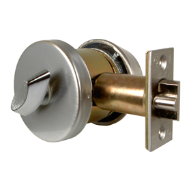 Gate Lock Single Cylinder, Marks C Keyway, 6 Pin, 2-3/8in Backset, 630/US32D Stainless Steel