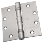 5-Knuckle Hinge, Full Mortise Standard Weight Hinge, Ball Bearing, 4.5in x 4.5in (4545), Ferrous Steel Base, 652/US26D Satin Chrome
