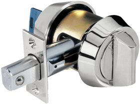 Grade 1 Single Cylinder Deadbolt, 206+ Keyway, MTL600, Sub-Assembled, 626/US26D Satin Chrome