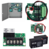 KIT - 4 Amp High Inrush Power Supply, 4 Relay Option Board, Plug-in Fire Alarm Relay, Battery Backup Kit, with 2 Each 7 Amp Hour Batteries, 12/24VDC Field Selectable KIT - 4 Amp High Inrush Power Supply, 4 Relay Option Board, Plug-in Fire Alarm Relay, Battery Backup Kit, with 2 Each 7 Amp Hour Batteries, 12/24VDC Field Selectable