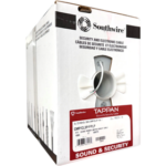 22/4 Stranded Bare Copper, Overall Shielded, Plenum Jacket, White 1000ft Box