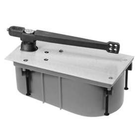 Heavy Duty Floor Closer, Center Hung, 28 Series, 105 Degree, Selective Hold Open or Non-Hold Open, Right Hand, Single Acting, Exterior or Interior Doors up to 350lbs, up to 48in, 626/US26D Satin Chrome Heavy Duty Floor Closer, Center Hung, 28 Series, 105 Degree, Selective Hold Open or Non-Hold Open, Right Hand, Single Acting, Exterior or Interior Doors up to 350lbs, up to 48in, 626/US26D Satin Chrome