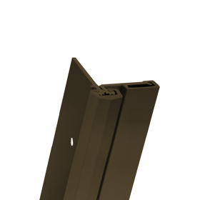 Half Surface Heavy Duty Geared Continuous Hinge, 3/32in Door Inset, 83in, Up to 600lbs, High Frequency, 313/BR Dark Bronze Anodized
