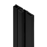 Full Surface Heavy Duty Geared Continuous Hinge, 1/16in Door Inset, 95in, Up to 600lbs, High Frequency, 315/BK Black Anodized