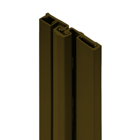 Full Surface Heavy Duty Geared Continuous Hinge, 1/16in Door Inset, 83in, Up to 300lbs, High Frequency, 313/BR Dark Bronze Anodized