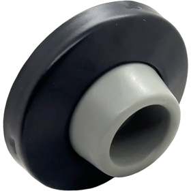 Wall Stop With Plastic Anchor Concave Rubber, With Drywall and Masonry Anchors, 622/BLK Flat Black Wall Stop With Plastic Anchor Concave Rubber, With Drywall and Masonry Anchors, 622/BLK Flat Black