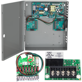 KIT - 4 Amp High Inrush Power Supply, Fused 8 Zone Option Board, Plug-in Fire Alarm, Battery Backup Board Only, 12/24VDC Field Selectable. KIT - 4 Amp High Inrush Power Supply, Fused 8 Zone Option Board, Plug-in Fire Alarm, Battery Backup Board Only, 12/24VDC Field Selectable.