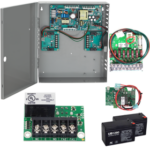 KIT - 4 Amp High Inrush Power Supply, Fused 8 Zone Option Board, Plug-in Fire Alarm, Battery Backup Kit, with 2 Each 7 Amp Hour Batteries, 12/24VDC Field Selectable