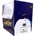 Cat5e-350 MHz, 4 Twisted Pairs, 24 AWG, Unshielded, Riser Jacket, Blue 1000ft Box