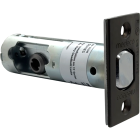 2-3/8in Backset Bolt 1-1/8in Wide Faceplate, Dark Bronze/Clear Coat 24