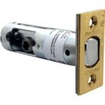 2-3/8in Backset Bolt 1-1/8in Wide Faceplate, Satin Brass 06