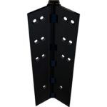 Full Mortise Concealed Geared Continuous Hinge, No Door Inset, Flush Mount, Heavy Duty, 120in, Up to 450lbs, 315/B Black Anodized