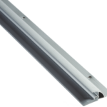 36in Vinyl Sweep with Rain Drip Guard, 1-1/2in H x 3/4in W with 1/2in Vinyl, Anodized Aluminum