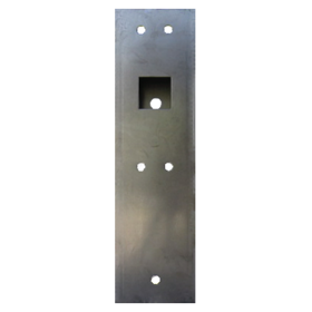 2in Wide Weldable Gate Box for Von Duprin 98/99 w/ NL Trim, 5in W x 15in H x 2in D