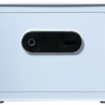 Closet Safe, Matte White Finish, 31lbs, Touch Activated Number Pad, Biometric Lock, Hidden Emergency Keyhole