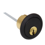 Rim Cylinder 6-Pin ASSA Twin 6000 52, No Keys, 622/US19 Matte Black