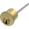 Rim Cylinder 6-Pin ASSA Twin 6000 52, No Keys, 605/US3 Bright Brass