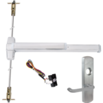 KIT - RX Request to Exit, Heavy Duty Grooved CVR Concealed Vertical Rod Exit Device, 996L-03 Lever Trim (Rim Cylinder Required), Key Locks/Unlocks Trim, LHR Left Hand Reverse/Reversible Handing (Snap Ring Tool Required), 48in x 80in-100in Adjustable, Hex Dogging, Grade 1, 99 Series, 626/US26D Satin Chrome