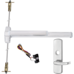 KIT - RX Request to Exit, Heavy Duty Grooved CVR Concealed Vertical Rod Exit Device, 996L-17 Lever Trim (Rim Cylinder Required), Key Locks/Unlocks Trim, RHR Right Hand Reverse/Reversible Handing (Snap Ring Tool Required), 48in x 80in-100in Adjustable, Hex Dogging, Grade 1, 99 Series, 626/US26D Satin Chrome