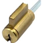 Knob (Key-in-Knob) Cylinder 6 Pin ASSA V10, No Keys, 606/US4 Satin Brass