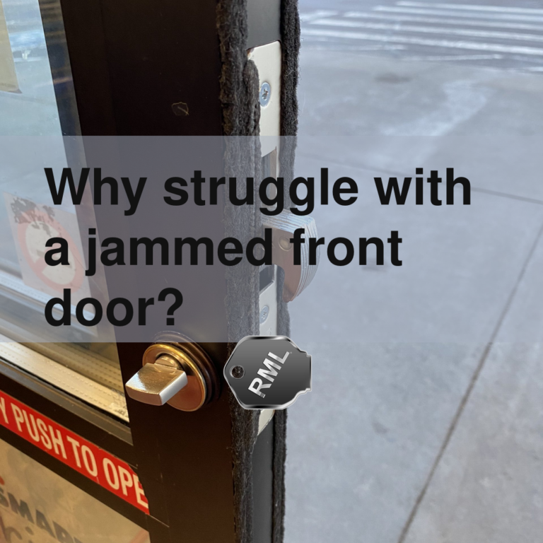 Why struggle with a jammed front door?