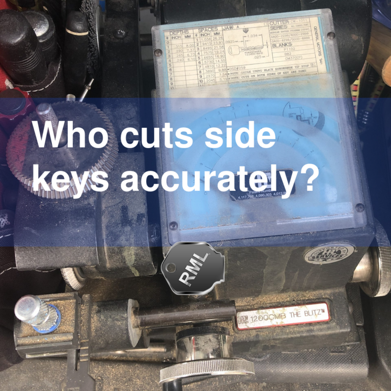 Who cuts side keys accurately?