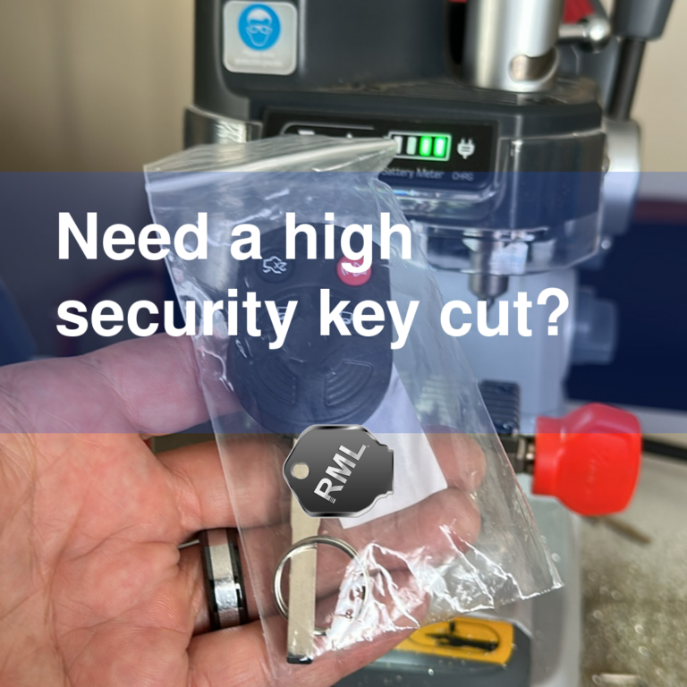 Need a high security key cut?