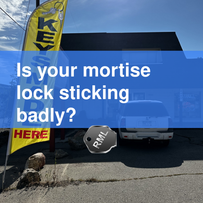 Is your mortise lock sticking badly?