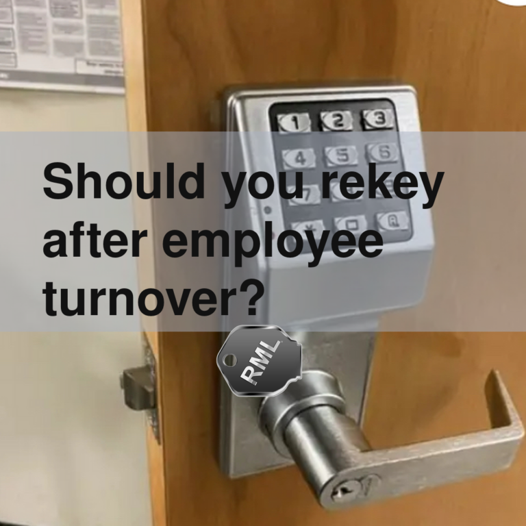 Should you rekey after employee turnover?