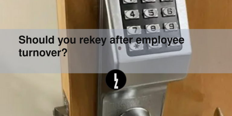 Should you rekey after employee turnover?